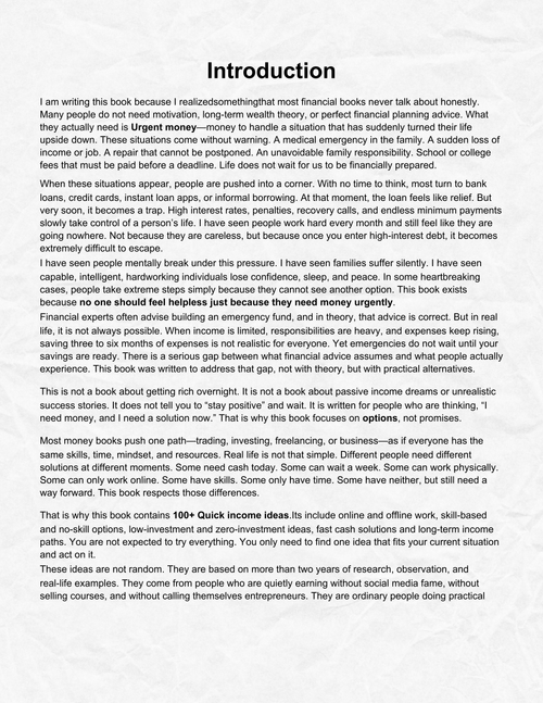 100+ Quick Money Ideas E-book
